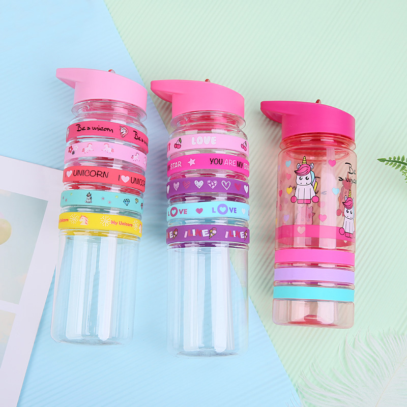 Five Stripe Vibrant Plastic Water Bottle 500ml/700ml