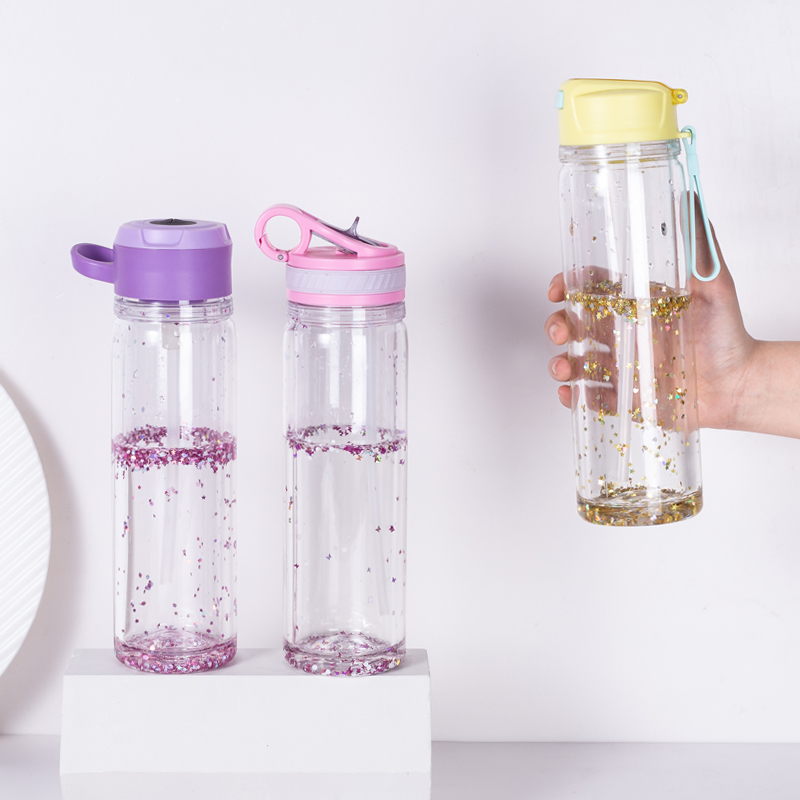 Glitter Gel Plastic Water Bottle 1113GG-550ml