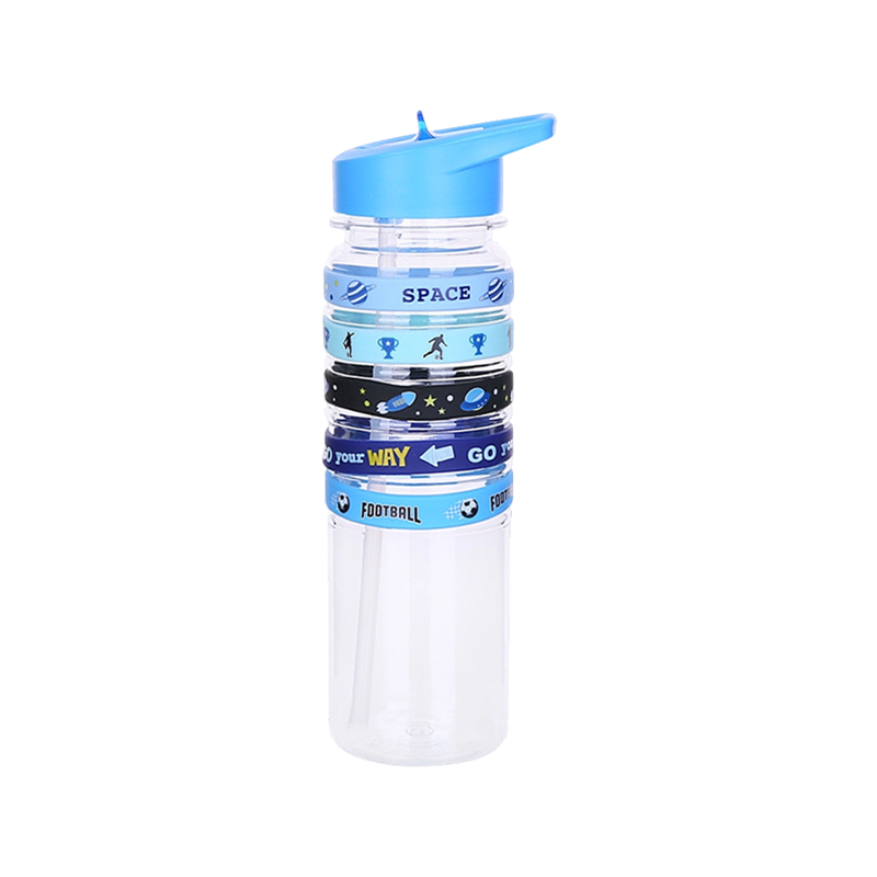 Five Stripe Vibrant Plastic Water Bottle 500ml/700ml