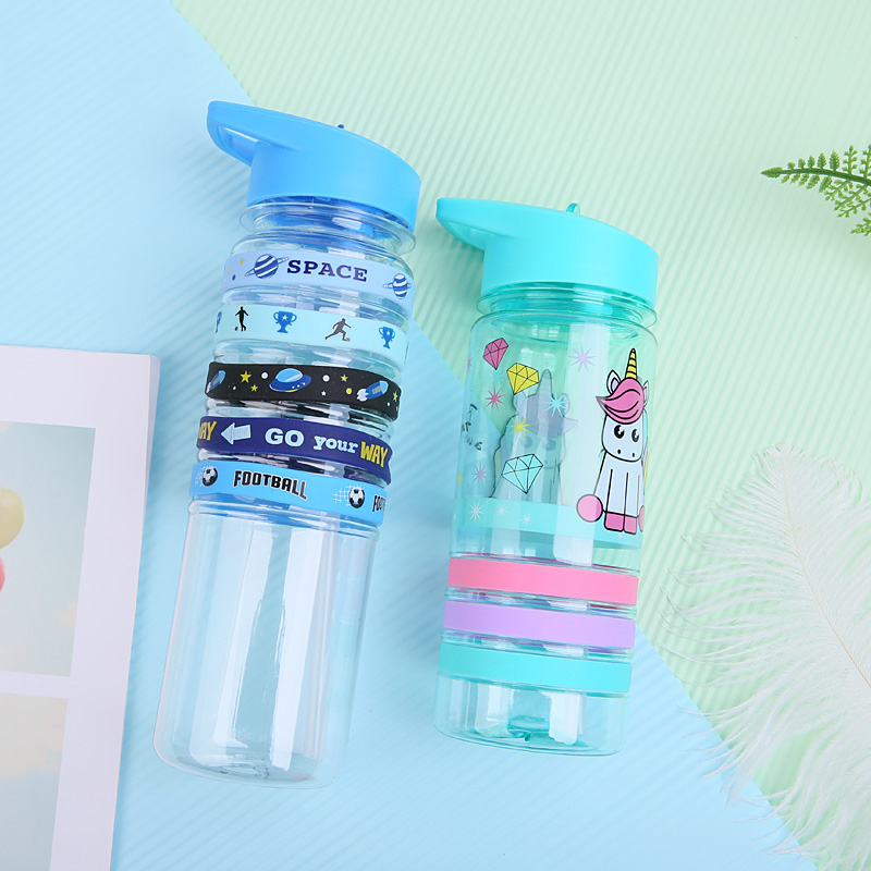 Five Stripe Vibrant Plastic Water Bottle 500ml/700ml