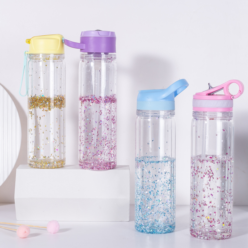 Glitter Gel Plastic Water Bottle 1113GG-550ml