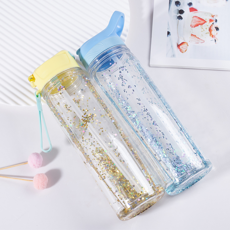 Glitter Gel Plastic Water Bottle 1113GG-550ml