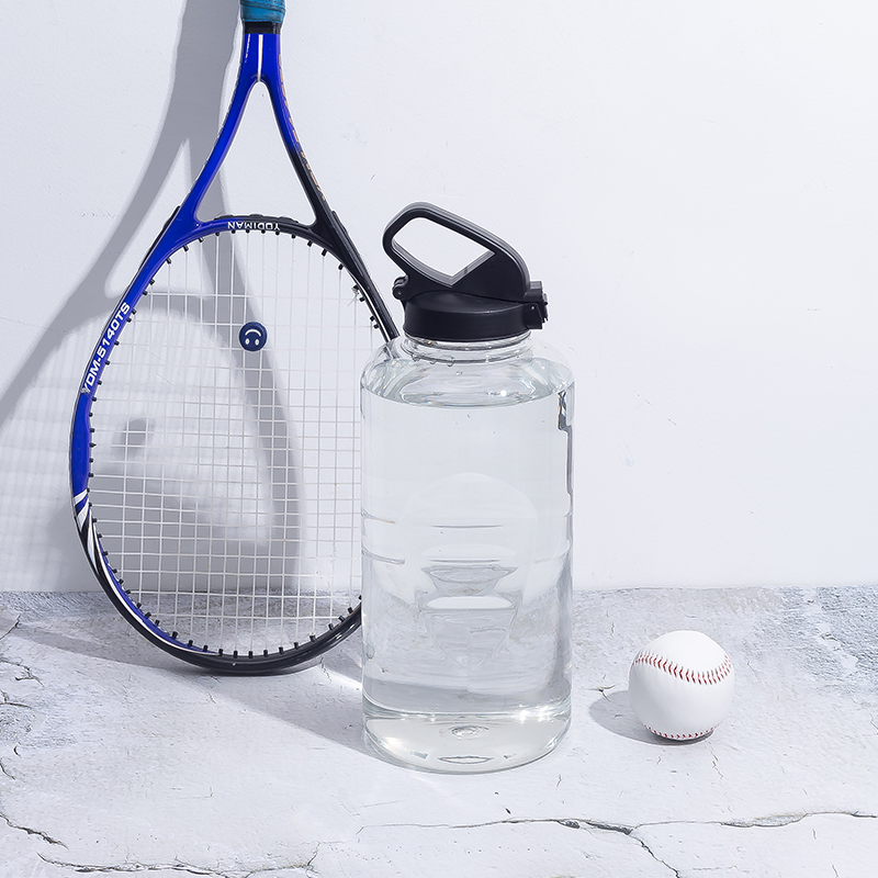 Straight Water Bottle with Portable Handle DF201437