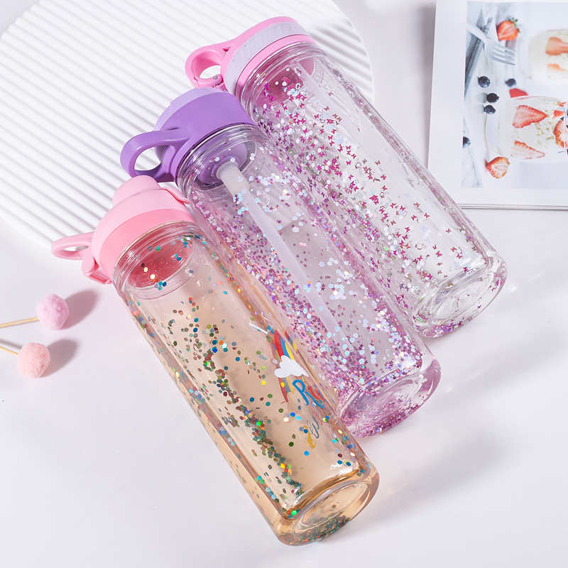 Glitter Gel Plastic Water Bottle 1113GG-550ml
