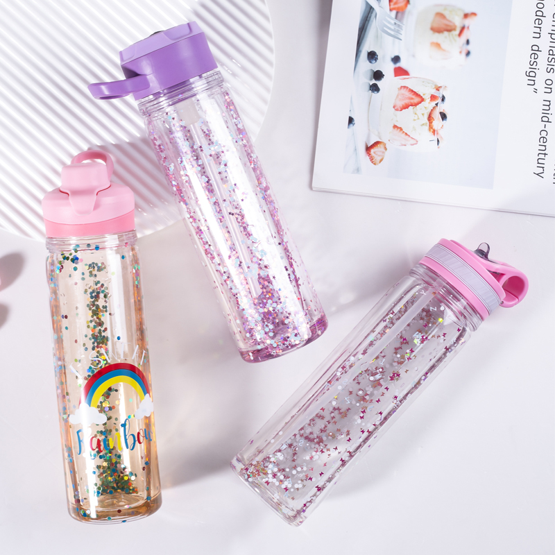 Glitter Gel Plastic Water Bottle 1113GG-550ml