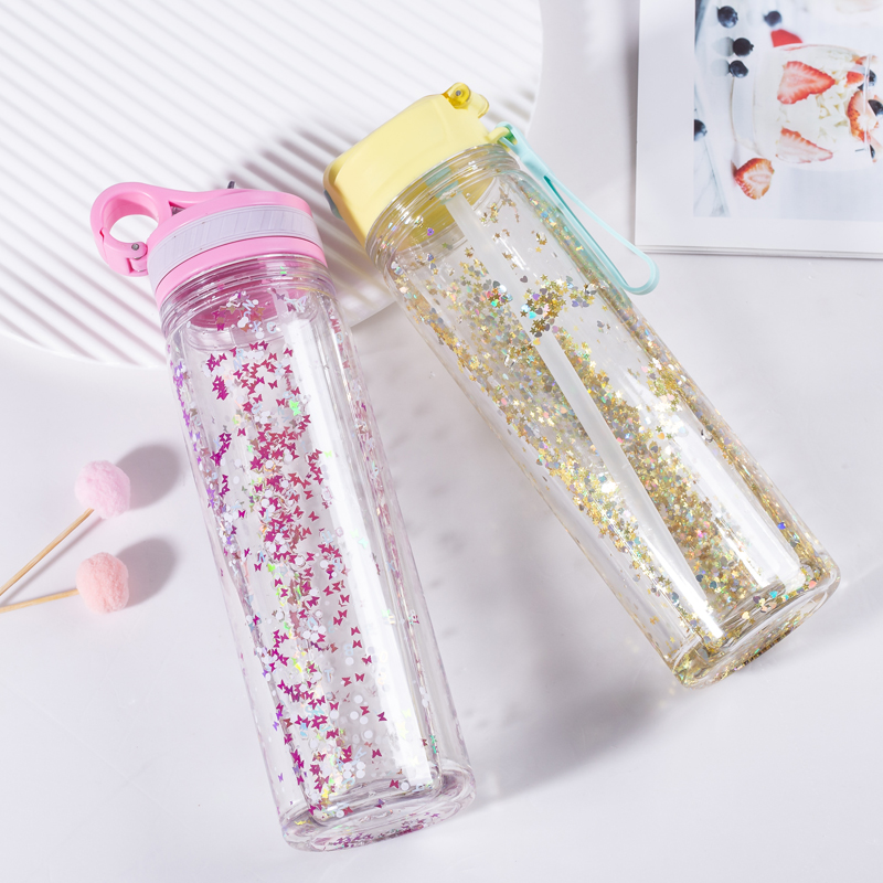 Glitter Gel Plastic Water Bottle 1113GG-550ml
