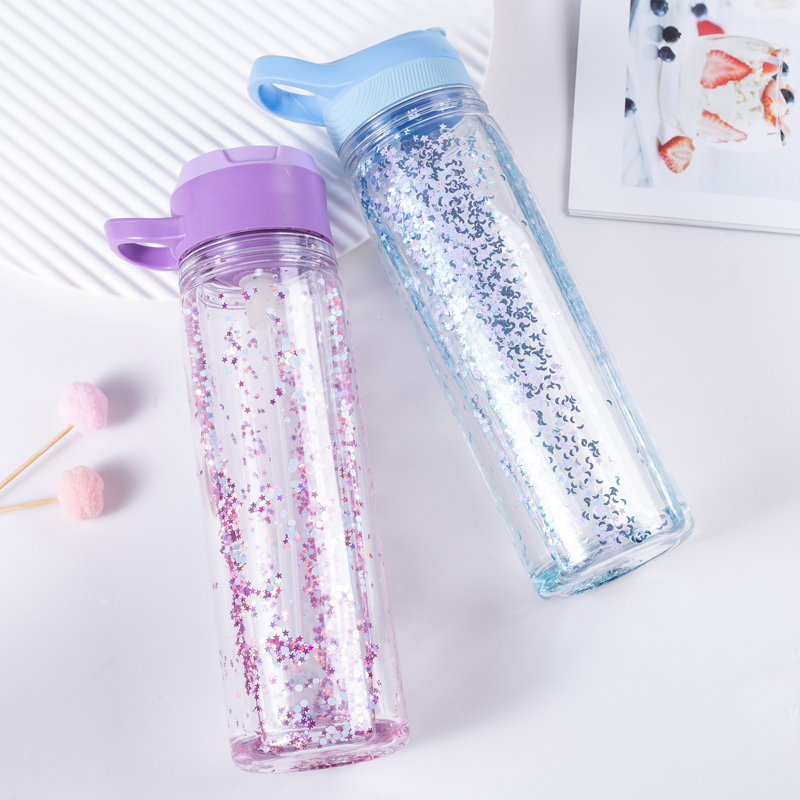 Glitter Gel Plastic Water Bottle 1113GG-550ml