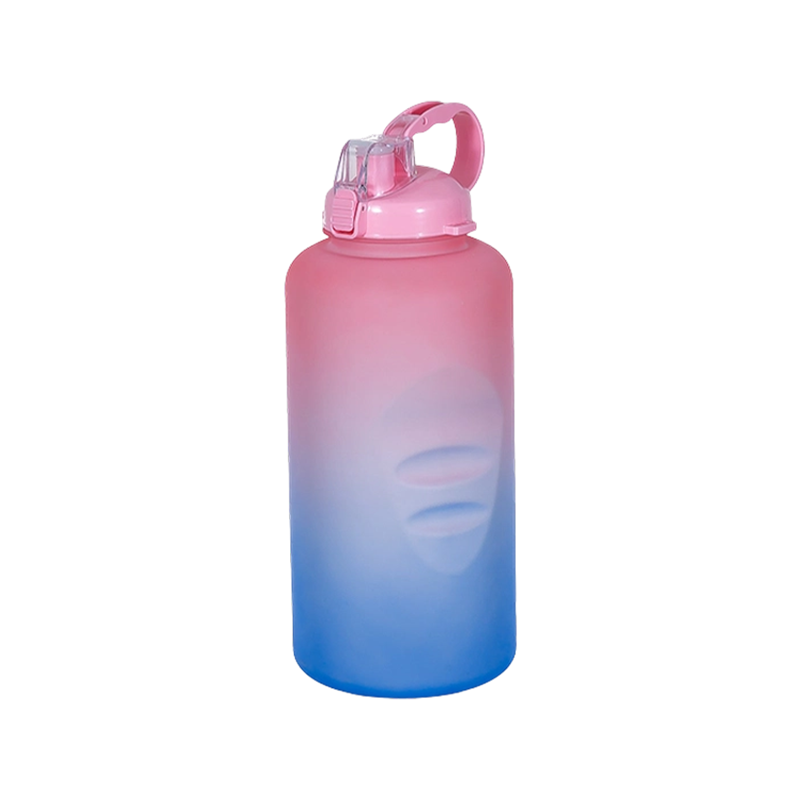 Straight Water Bottle with Portable Handle DF201437