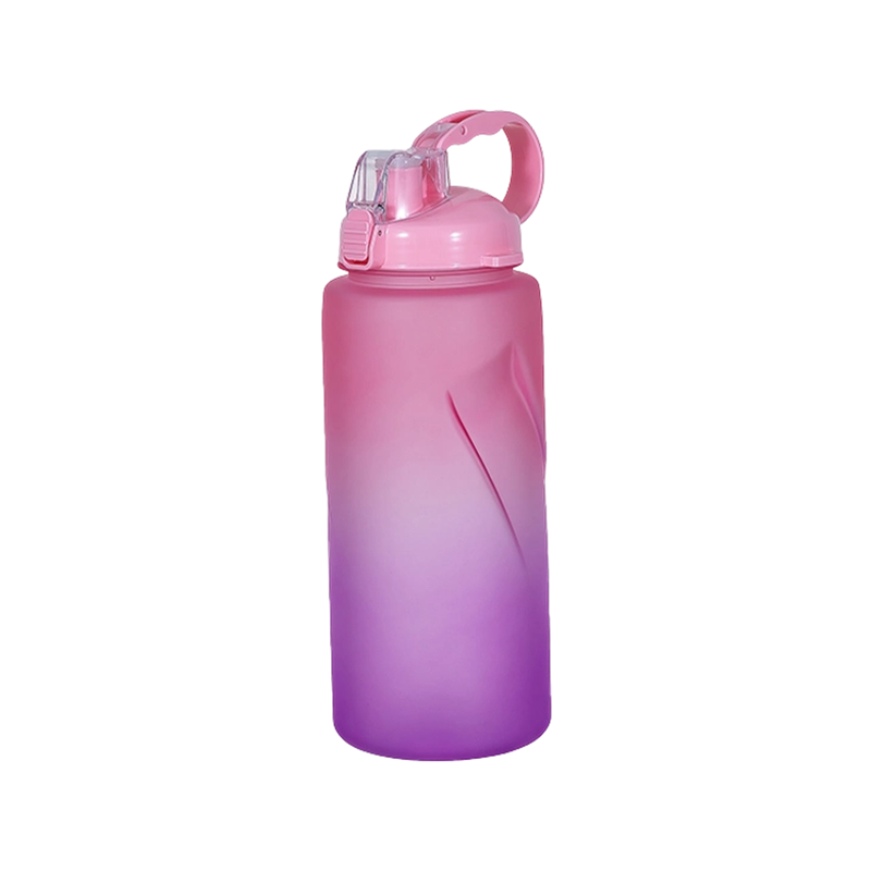 Straight Water Bottle with Portable Handle DF201437