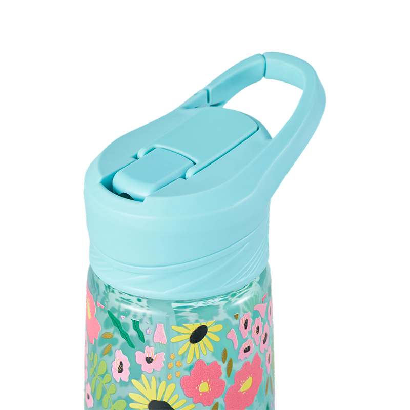 Flip Lid Plastic Water Bottle 800ml
