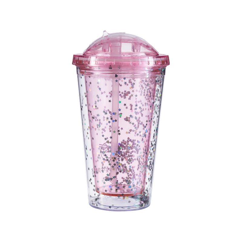 Glitter Wide Mouth Tumbler 9097BV-16oz