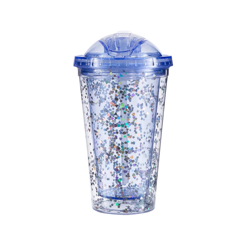 Glitter Wide Mouth Tumbler 9097BV-16oz
