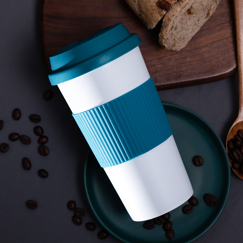 Cylindrical Wide Mouth Coffee Tumbler DF9061