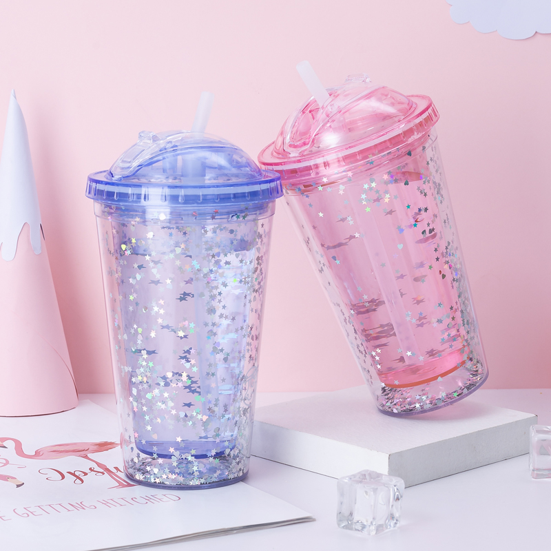 Glitter Wide Mouth Tumbler 9097BV-16oz