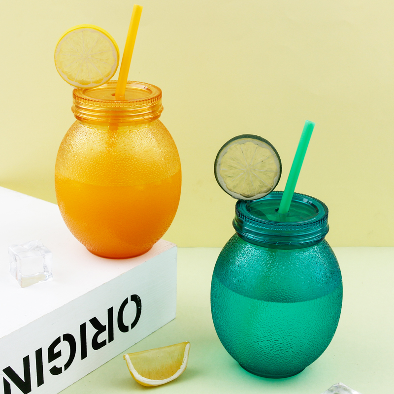 Lemon Shape Wide Mouth Bottle 1873L-700ml