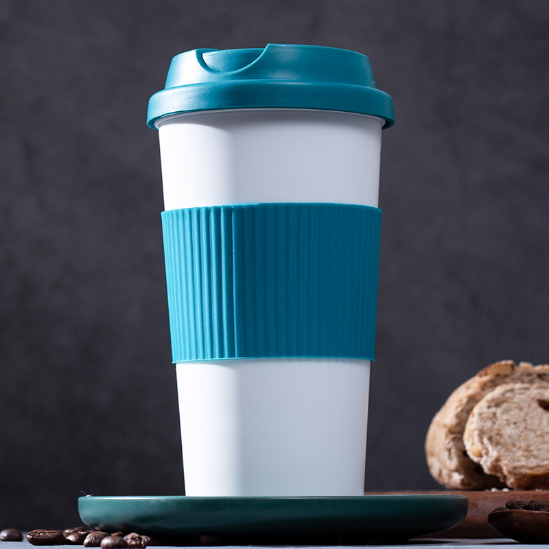 Cylindrical Wide Mouth Coffee Tumbler DF9061