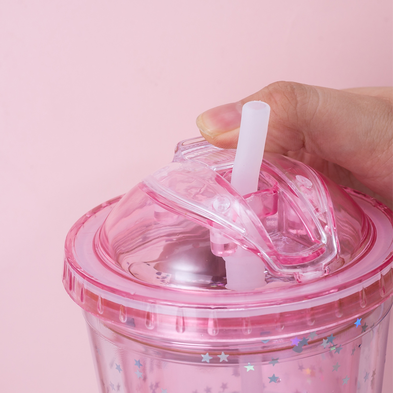 Glitter Wide Mouth Tumbler 9097BV-16oz