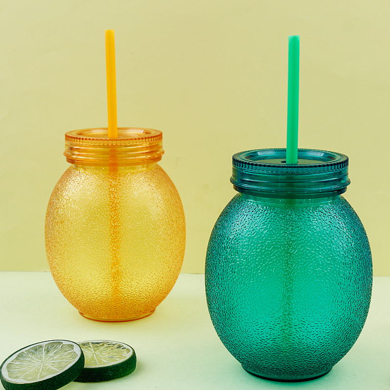 Lemon Shape Wide Mouth Bottle 1873L-700ml