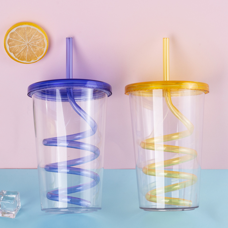Rotating Straw Tumbler 9090-21oz