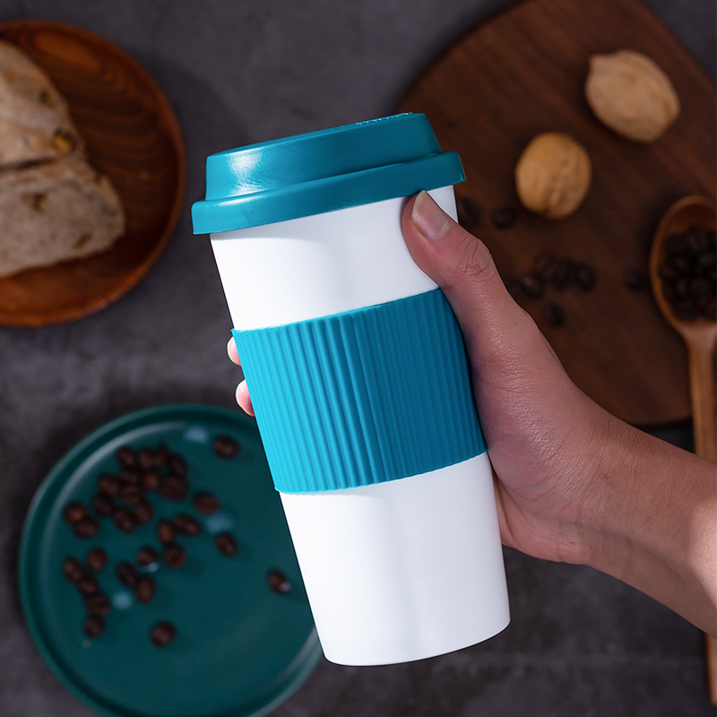 Cylindrical Wide Mouth Coffee Tumbler DF9061