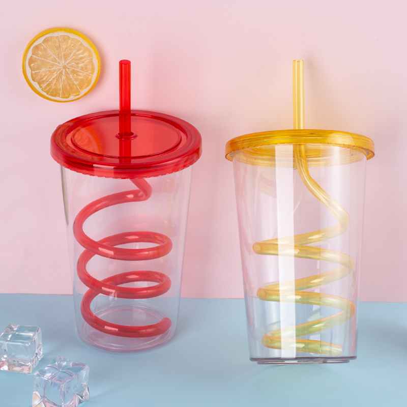Rotating Straw Tumbler 9090-21oz