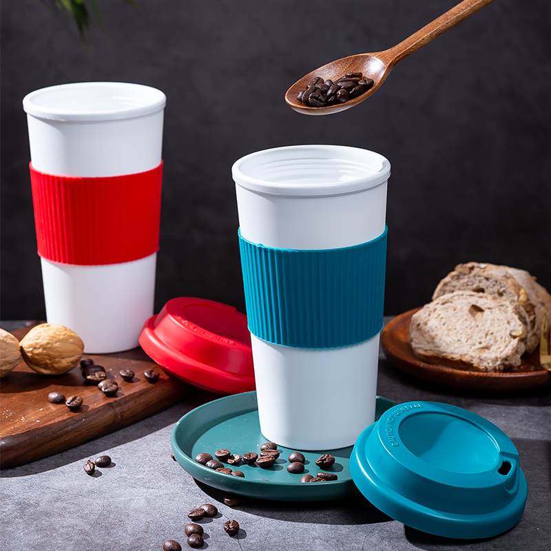Cylindrical Wide Mouth Coffee Tumbler DF9061