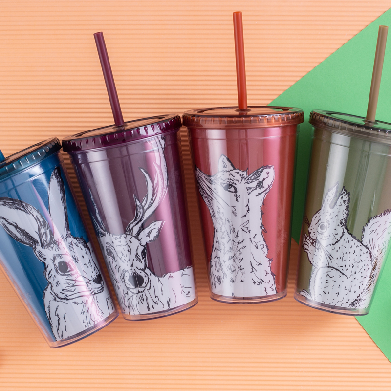Wide Mouth Straw Tumbler 9088C-16oz