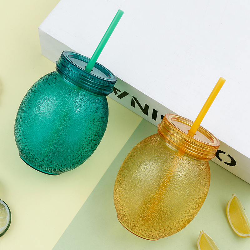 Lemon Shape Wide Mouth Bottle 1873L-700ml