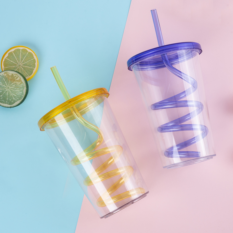 Rotating Straw Tumbler 9090-21oz