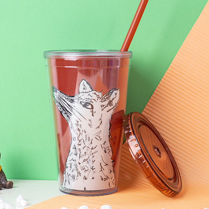 Wide Mouth Straw Tumbler 9088C-16oz
