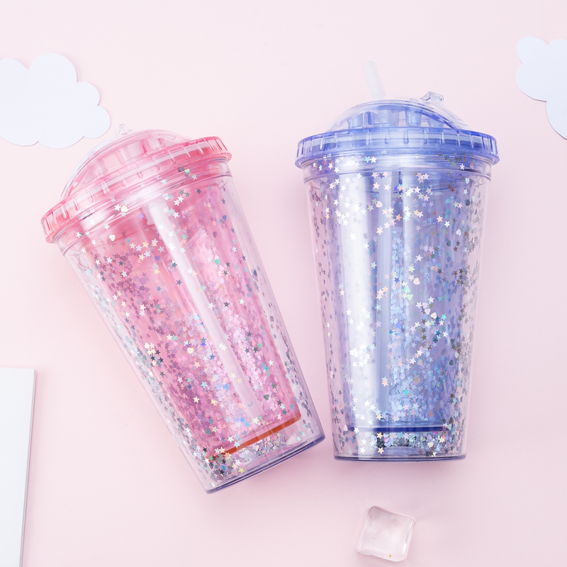 Glitter Wide Mouth Tumbler 9097BV-16oz