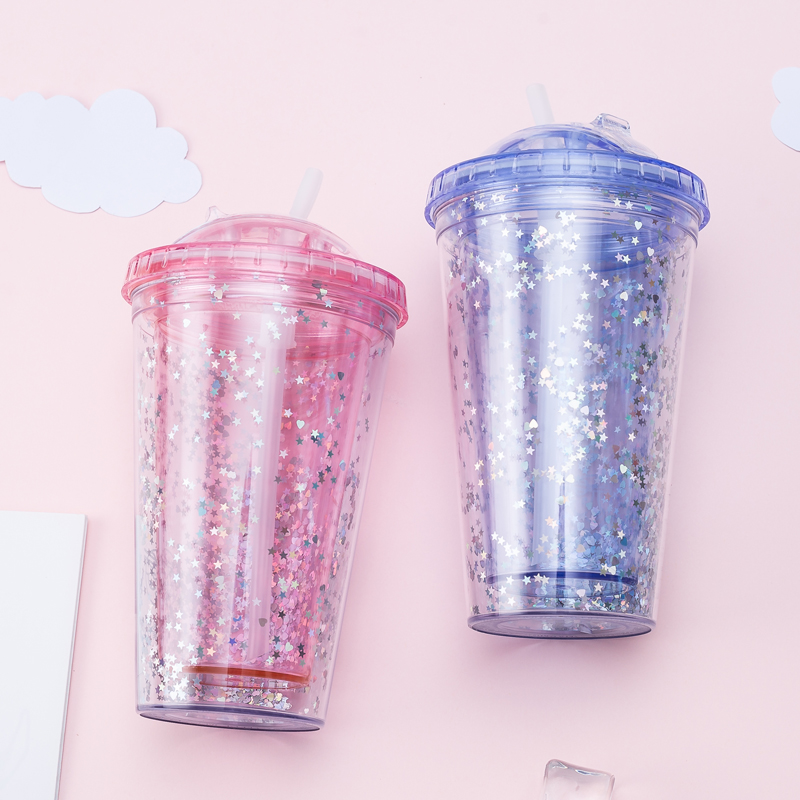 Glitter Wide Mouth Tumbler 9097BV-16oz