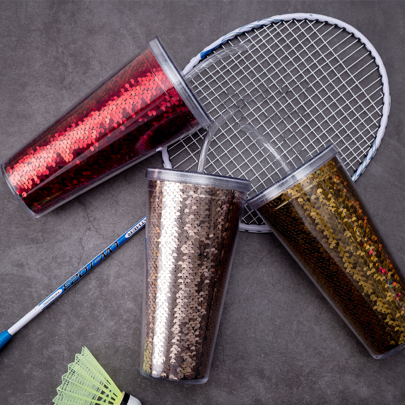 Sequin Straw Tumbler 9098H-20oz