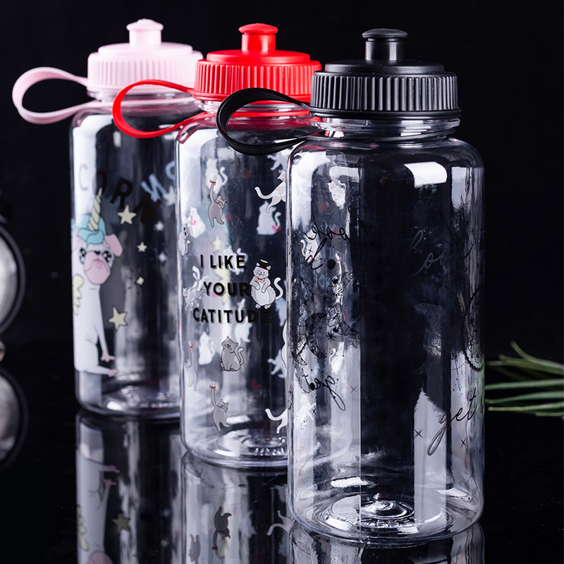 Straight Body Water Bottle With Spout DF1000 1L
