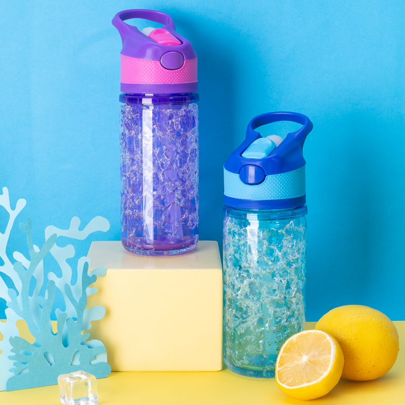 Kids Gel Water Bottle With C-Shaped Lid 1581C 320ml