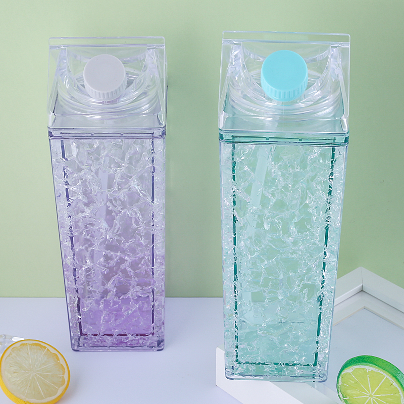 Milk Carton Style Water Bottle 8987 400ml 567ml