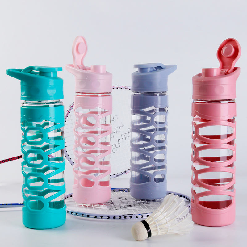 Flip Lid Shell Plastic Water Bottle 1660B 580ml