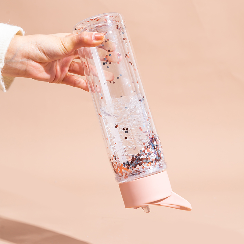 Colorful Double Wall Plastic Water Bottle DF1113 570ml