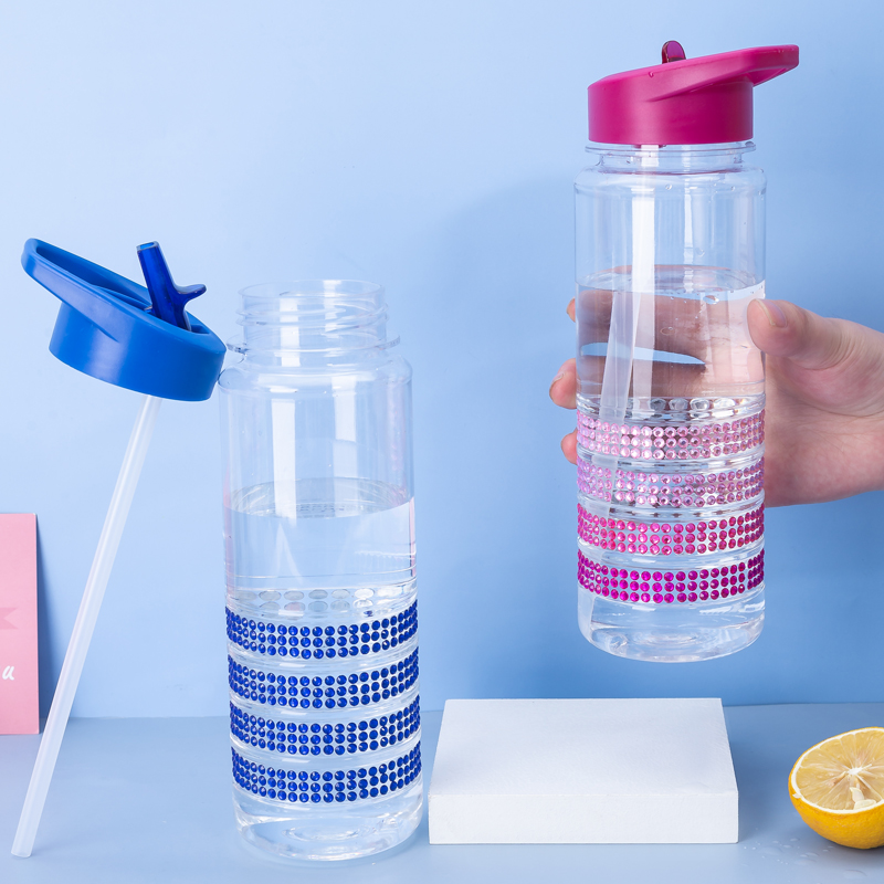 Diamond Stripe Four-Ribbed Water Bottle 9074