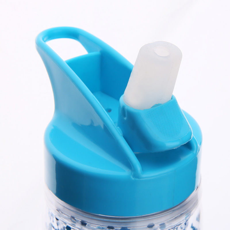 Double Wall Glitter Plastic Water Bottle S1177B 550ml