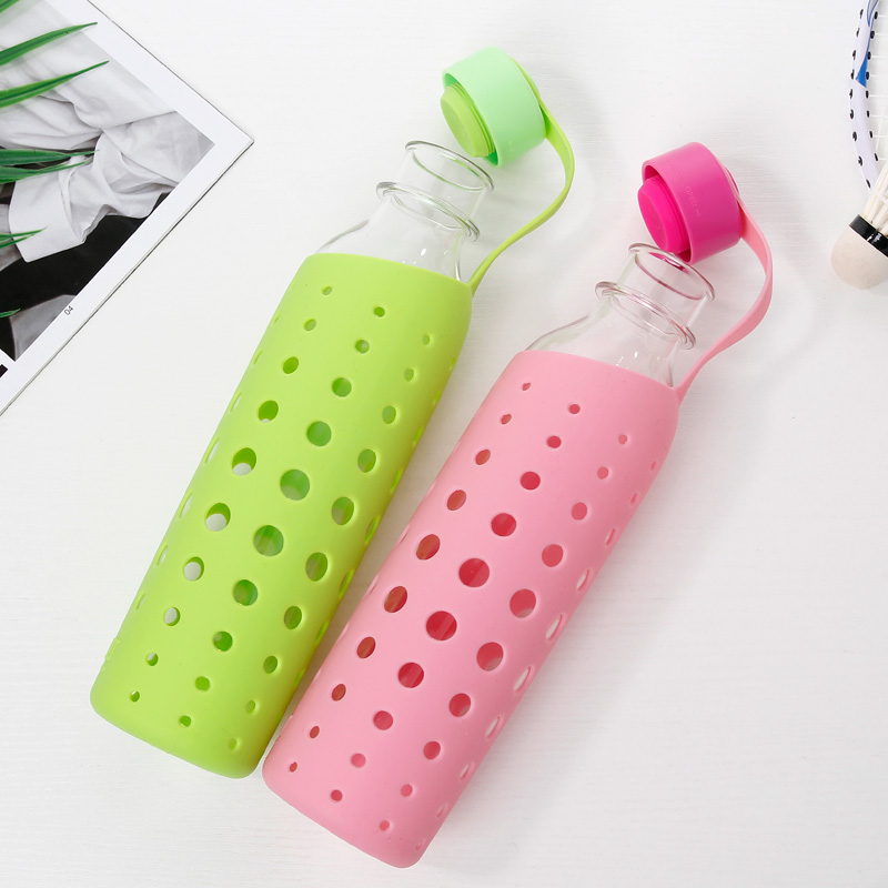 Silicone Sleeve Plastic Water Bottle A1601 24oz