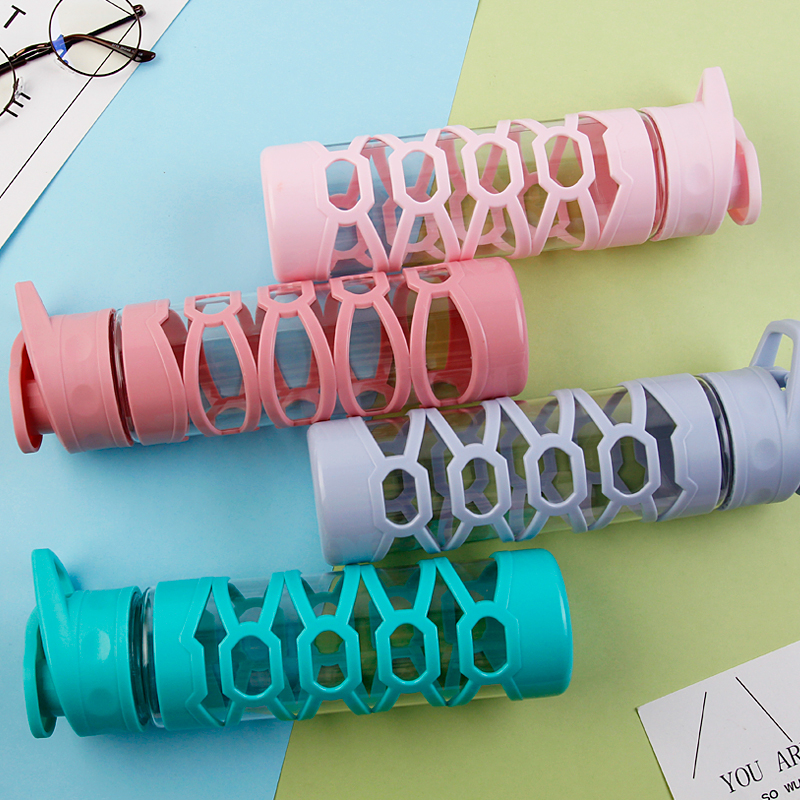 Flip Lid Shell Plastic Water Bottle 1660B 580ml