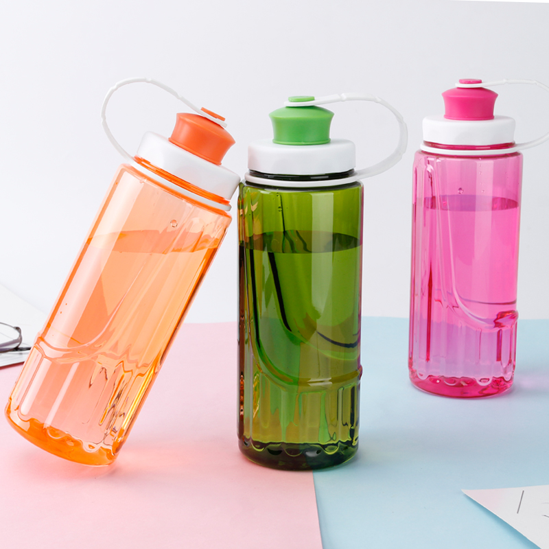 Rippled Round Plastic Water Bottle 1804 700ml