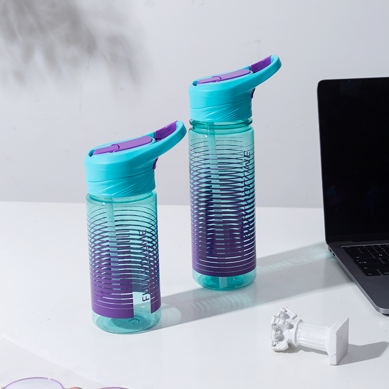 Button Lid Plastic Water Bottle DF3937 550ml/DF3936 750ml