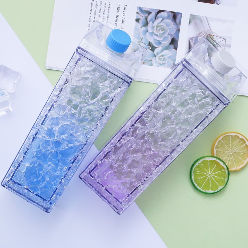 Milk Carton Style Water Bottle 8987 400ml 567ml