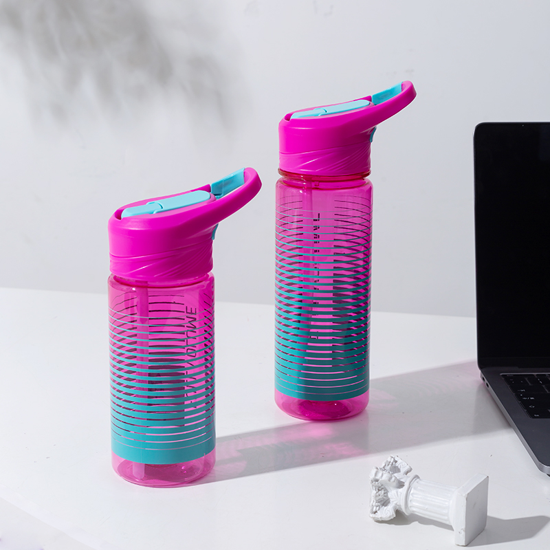Button Lid Plastic Water Bottle DF3937 550ml/DF3936 750ml