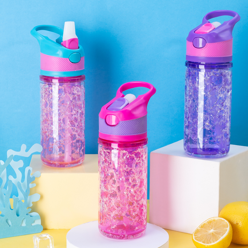Kids Gel Water Bottle With C-Shaped Lid 1581C 320ml