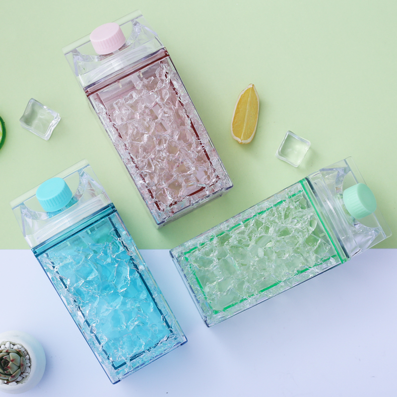 Milk Carton Style Water Bottle 8987 400ml 567ml