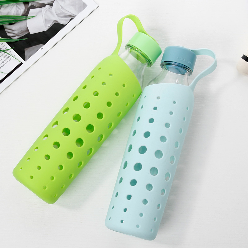 Silicone Sleeve Plastic Water Bottle A1601 24oz