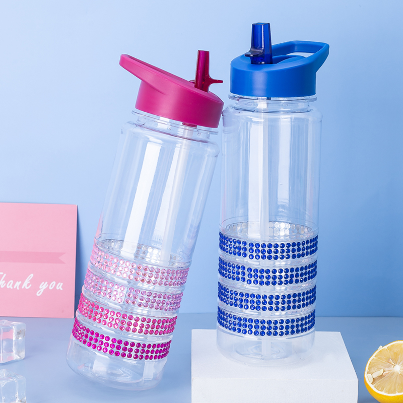 Diamond Stripe Four-Ribbed Water Bottle 9074